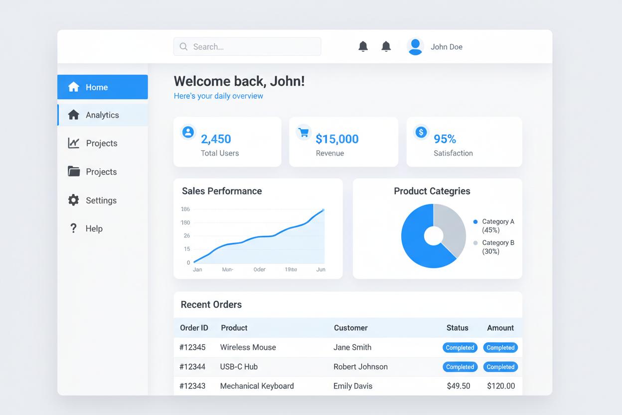 Dashboard de gestión IT - SoluiT Costa Rica